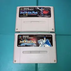 スーパーファミコン　ファイアーエンブレム　２点　セーブデータあり