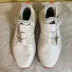 adidas ゴルフシューズ ホワイト ダイヤル式シューレース