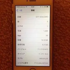 iPhone5s ゴールド 16GB DOCOMO 判定⚪︎値下げ可