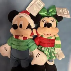 Disney クリスマス ミッキー ミニー ぬいぐるみ ペア - メルカリ