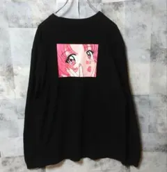 CANDY STRIPPER XLsize 長袖カットソー 黒 ブラック