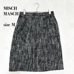 MISCH MASCH タイトスカート ツイード黒×白Mサイズ