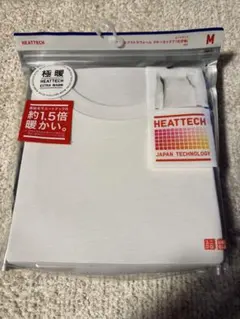 メンズ ヒートテック エクストラウォーム クルーネックT(9分袖) M ホワイト