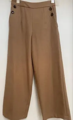 ノーリーズ　ワイドパンツ ブラウン ウエストゴム