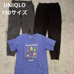UNIQLO Minecraft Tシャツとアクティブジョガーパンツ2本セット