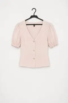 【匿名配送】【美品】【Sサイズ】H&M レディース 半袖 ブラウス ピンクのサムネイル