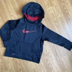 NIKE ナイキ　ドライフィット　パーカー　裏起毛　xs 120〜 男女兼用