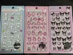 サンリオキャラクターズ ボンボンドロップシール 3枚セット