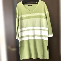 smart pink ✳︎七分袖 サラッとしたニットワンピ