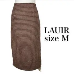 LAUIR チェック柄 タイトスカート M