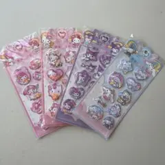 ウォーターシール　水貼り　キャラクターシールセット 4枚　自由組み合わせ相談可能