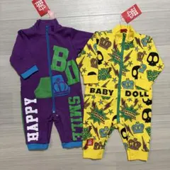 BABYDOLL カラフルロンパース 70cm
