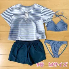 【新品】FILA フィラ 水着4点セット　M 9号　ビキニ　ショートパンツ