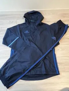 アディダス トレーニングウェア レインジャケット ウィンドブレーカー 上下セット