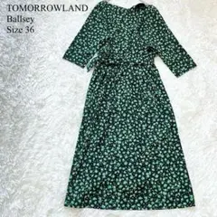 TOMORROW LAND】2wayジオメトリックプリントワンピース ボウタイ