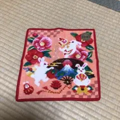 《新品未使用》FEILER 干支ハンカチ　うさぎ
