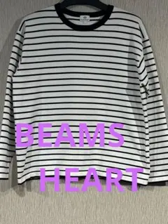 BEAMS HEART ボーダー柄　トップス サイズＬ