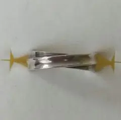 4℃ ピンクシルバー ツイスト リング