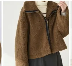 ロペピクニック ボアジャケット　ムートン　ブラウン　happyグリズリー　超美品