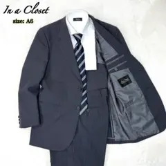 美品✨ イン・ア・クローゼット　A6　モヘヤ混　高級 セットアップ ストライプ