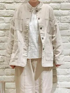 新品　Samansa Mos2 オーガニックコットン混デニムカバーオール