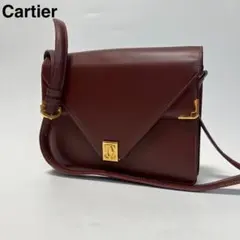 r25【極美品】カルティエ　レザー　マストライン　C金具 ショルダーバッグ