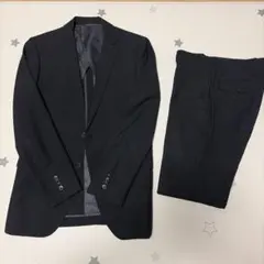 THE SUIT COMPANY 黒 ストライプ ビジネススーツ セット