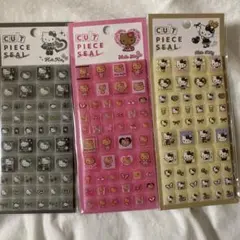 匿名配送　ハローキティ　カットピースシール　タイルシール3枚