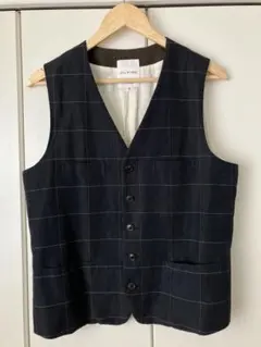 STILL BY HAND チェック柄ベスト サイズ46