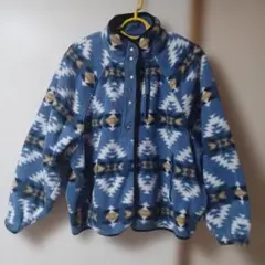 (2210)AMERICAN EAGLE ネイティブ柄 フリースジャケット 中古