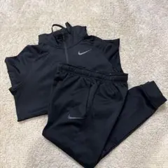 Nike Dri-FIT ジャージ上下セット ブラック ジャケットM パンツS
