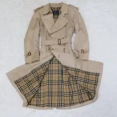 バーバリー　トレンチコート　ベージュ　ノバチェック