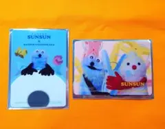 マツキヨココカラ　パペットスンスン　クリアカード付きステッカー