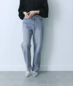 ハイウエストストレートデニムHEYUMMヘユムセンスオブプレイスアーバンリサーチ