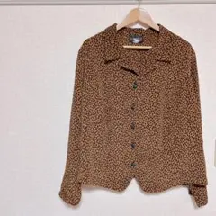 REQUIREMENTS WOMAN ヒョウ柄シャツ 22W アメリカ古着