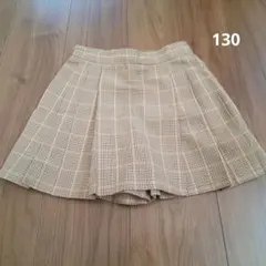UNIQLO 巻きスカート風 ショートパンツ 女の子 130