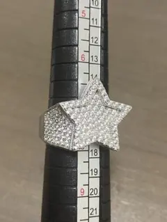 AVALANCHE シルバー925 星型リング クリスタル装飾のサムネイル