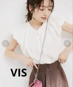 【VIS】ぽこぽこバルーンスリーブブラウス