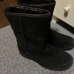 ブラックムートンブーツ 24.5cm