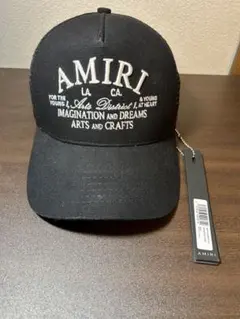 AMIRI ブラック トラッカーキャップ