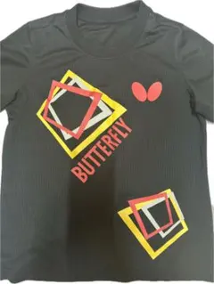 BUTTERFLY 卓球ウェア 黒 幾何学模様