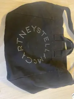 ステラマッカートニー トートバッグ サークルロゴ 大容量 ブラック ワンショル