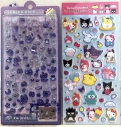【正規品】ボンボンドロップシール♡よるねこボンボンmini♡樹脂盛りシール♡