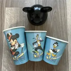 ディズニーハリウッドホテル 紙コップ ディズニー 3個セット ミッキー耳付き
