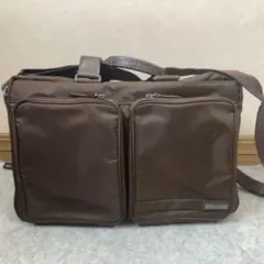 ワールドトラベラー　2wayビジネスバッグ　メンズ　ブラウン