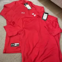 Under Armour アンダーシャツ MD レッド、L ２枚セット