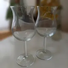 【未使用】ワイングラス 2個セット くびれデザイン