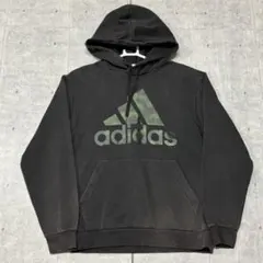 adidas 迷彩 カモ柄モーションロゴ ビッグロゴ パーカー アディダス