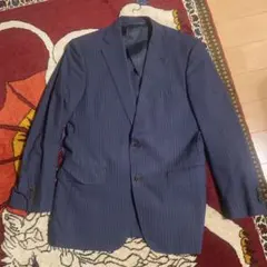 THE SUIT COMPANYネイビー ストライプ ブレザー 2ボタン