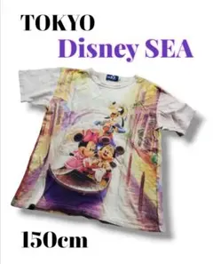 【超激レア?!】150㎝ 日本製 Tシャツ 東京 ディズニー シー Disney